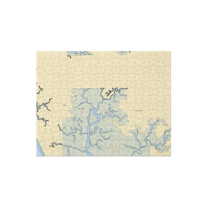 Husted's Landing (Fairton, NJ) NOAA Chart Jigsaw Puzzle