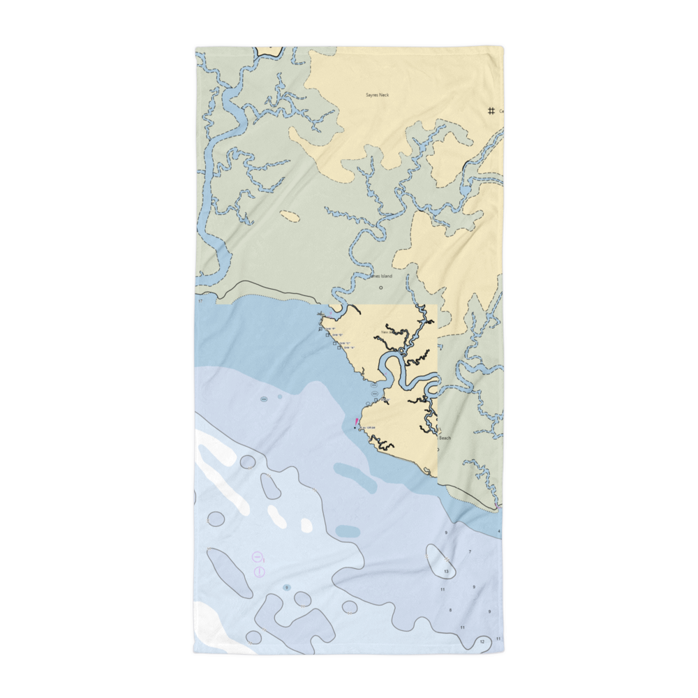 Money Island Marina (Fortescue, NJ) NOAA Chart Towel 