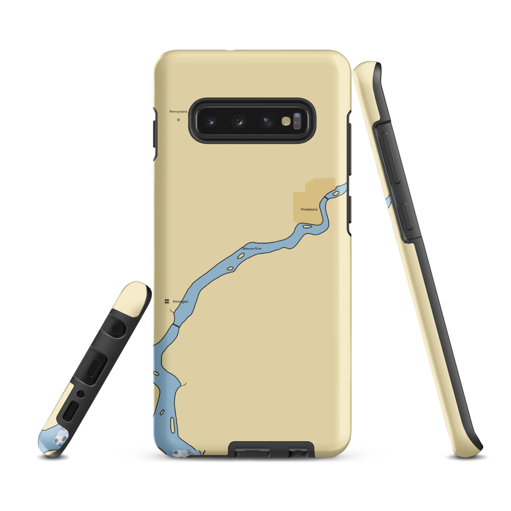 Anchorage Marina (Essington, PA) NOAA Chart Samsung Phone Case Samsung Galaxy S10 Plus model shown
