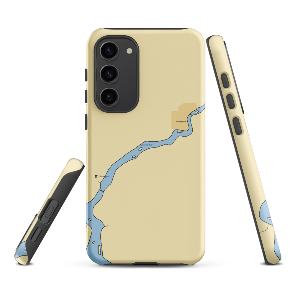 Riverside Yacht Club (Essington, PA) NOAA Chart Samsung Phone Case Samsung Galaxy S23 Plus model shown