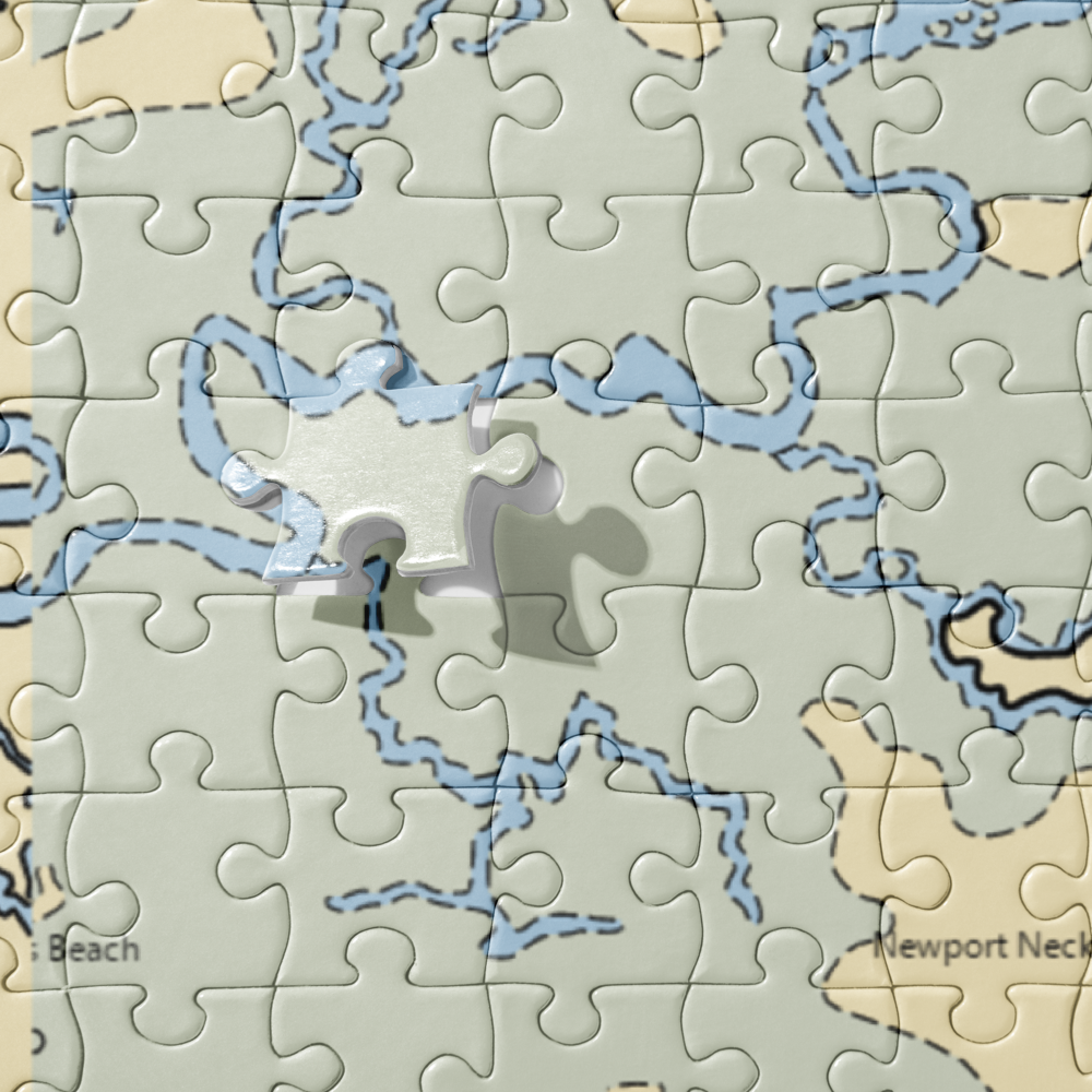 Gandy's Beach Marina (Fortescue, NJ) NOAA Chart Jigsaw Puzzle 