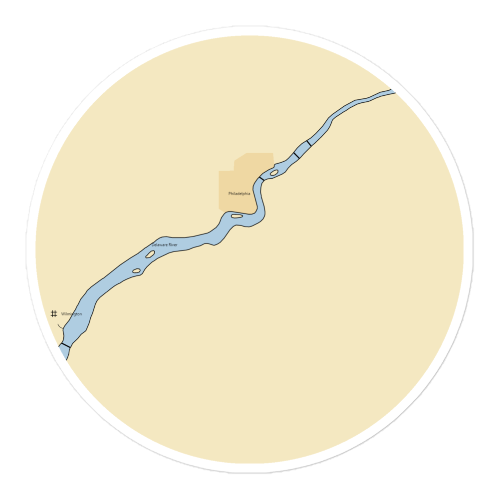 National Park Boat Club (Philadelphia, PA) NOAA Chart Sticker 