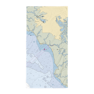 Double A Marina (Fortescue, NJ) NOAA Chart Towel