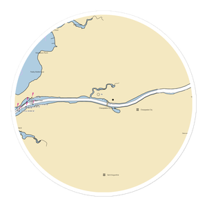 Chesapeake Anchorage (Chesapeake City, MD) NOAA Chart Sticker