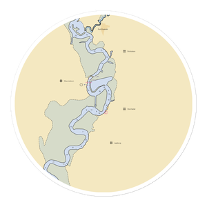 Cox's Penny Hill Boatyard (Dorchester, NJ) NOAA Chart Sticker