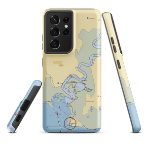 Port Norris Marina (Heislerville, NJ) NOAA Chart Samsung Phone Case