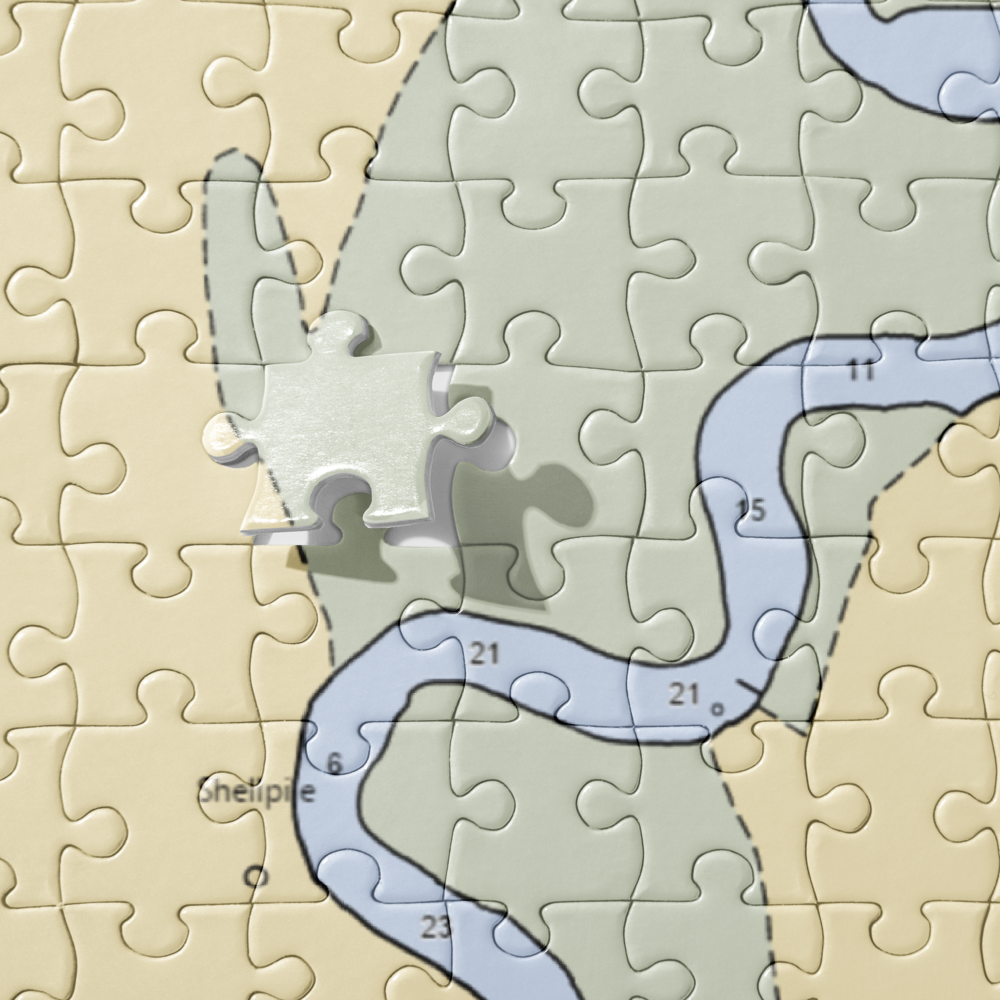 Port Norris Marina (Heislerville, NJ) NOAA Chart Jigsaw Puzzle 