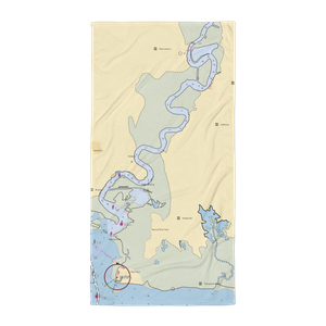 Four Star Marina (Heislerville, NJ) NOAA Chart Towel