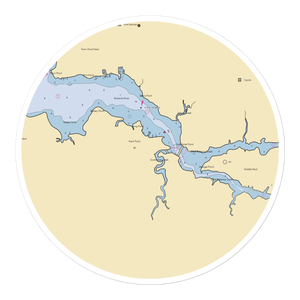 Safe Harbor Hack's Point (Chesapeake City, MD) NOAA Chart Sticker