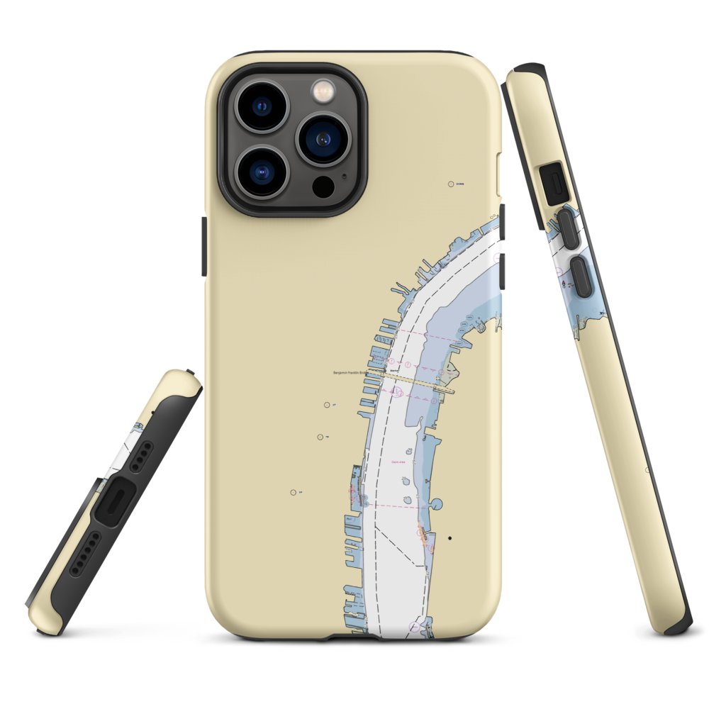 Pier 5 Marina (Philadelphia, PA) NOAA Chart  Tough iPhone Case iPhone 13 Pro Max model shown