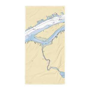 Pyne Poynt Marine Service (Camden, NJ) NOAA Chart Towel