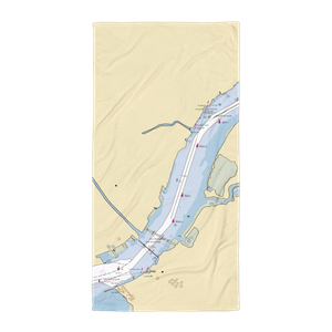 Bridesburg Outboard Club (Philadelphia, PA) NOAA Chart Towel