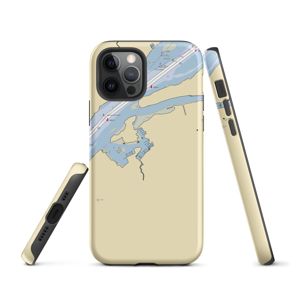 Dredge Harbor Marina, Inc (Philadelphia, PA) NOAA Chart  Tough iPhone Case iPhone 12 Pro model shown