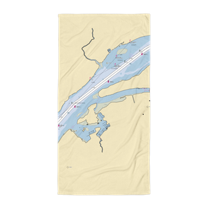 Riverside Marina and Yacht Sales (Philadelphia, PA) NOAA Chart Towel