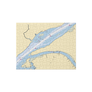 Hawk Island Marina (Beverly, NJ) NOAA Chart Jigsaw Puzzle