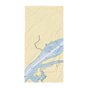 Salem Harbour Marina (Philadelphia, PA) NOAA Chart Towel