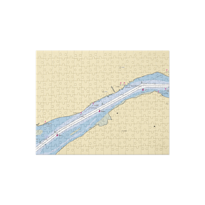 Pennsylvania Yacht Club (Beverly, NJ) NOAA Chart Jigsaw Puzzle