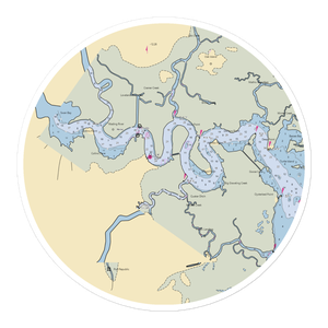 Chestnut Neck Boat Yard (New Gretna, NJ) NOAA Chart Sticker