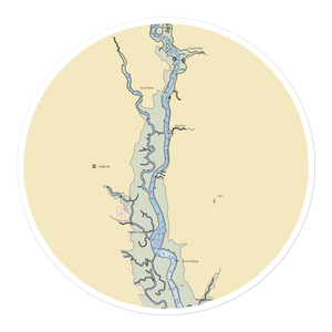 Shady River Marina (Ventnor City, NJ) NOAA Chart Sticker