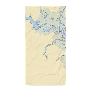 Nacote Creek Marina (New Gretna, NJ) NOAA Chart Towel