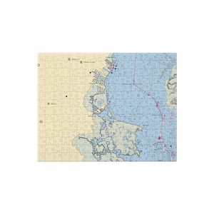 Barlets Marina (Toms River, NJ) NOAA Chart Jigsaw Puzzle