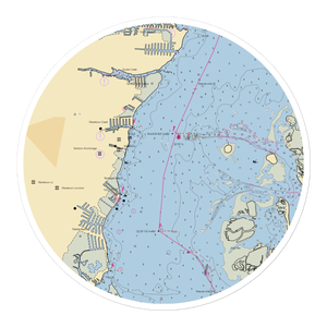 Leaming's Marina (Toms River, NJ) NOAA Chart Sticker