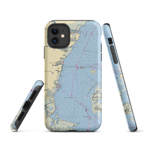 Baker's Basin Marina (Toms River, NJ) NOAA Chart  Tough iPhone Case