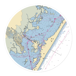 The Boatyard and Marina (Beach Haven, NJ) NOAA Chart Sticker