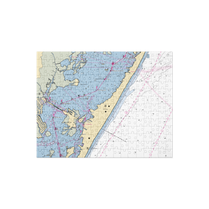 Surf City Yacht Club (Beach Haven, NJ) NOAA Chart Jigsaw Puzzle