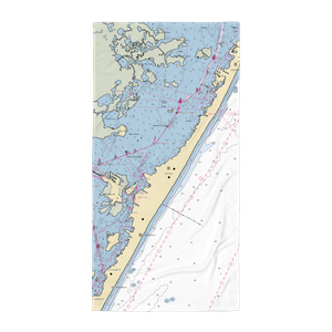 Surf City Yacht Club (Beach Haven, NJ) NOAA Chart Towel