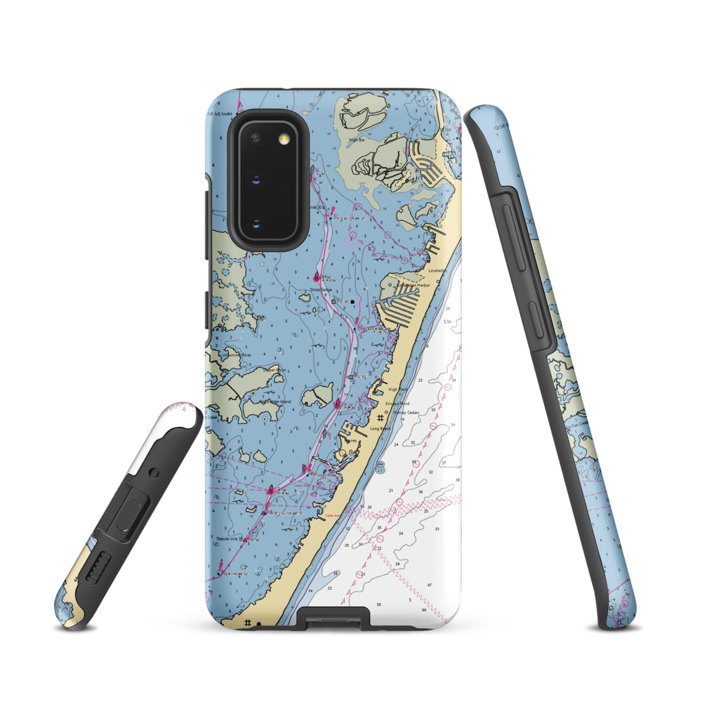 The Boat Yard (Barnegat Light, NJ) NOAA Chart Samsung Phone Case Samsung Galaxy S20 model shown
