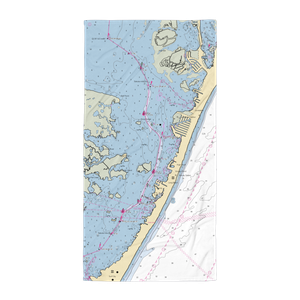 The Boat Yard (Barnegat Light, NJ) NOAA Chart Towel