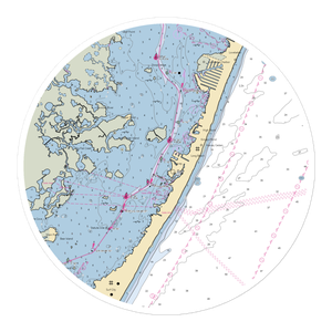 Barnegat Light Yacht Club (Barnegat Light, NJ) NOAA Chart Sticker