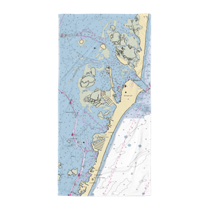 High Bar Harbor Yacht Club (Barnegat Light, NJ) NOAA Chart Towel