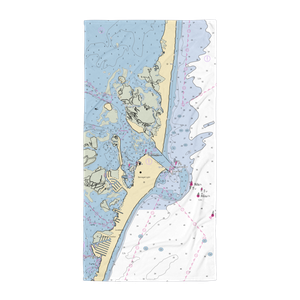 Bobbies Boats (Barnegat Light, NJ) NOAA Chart Towel