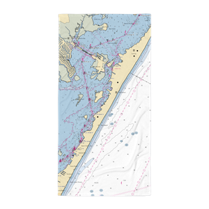 MarineMax Ship Bottom (Beach Haven, NJ) NOAA Chart Towel