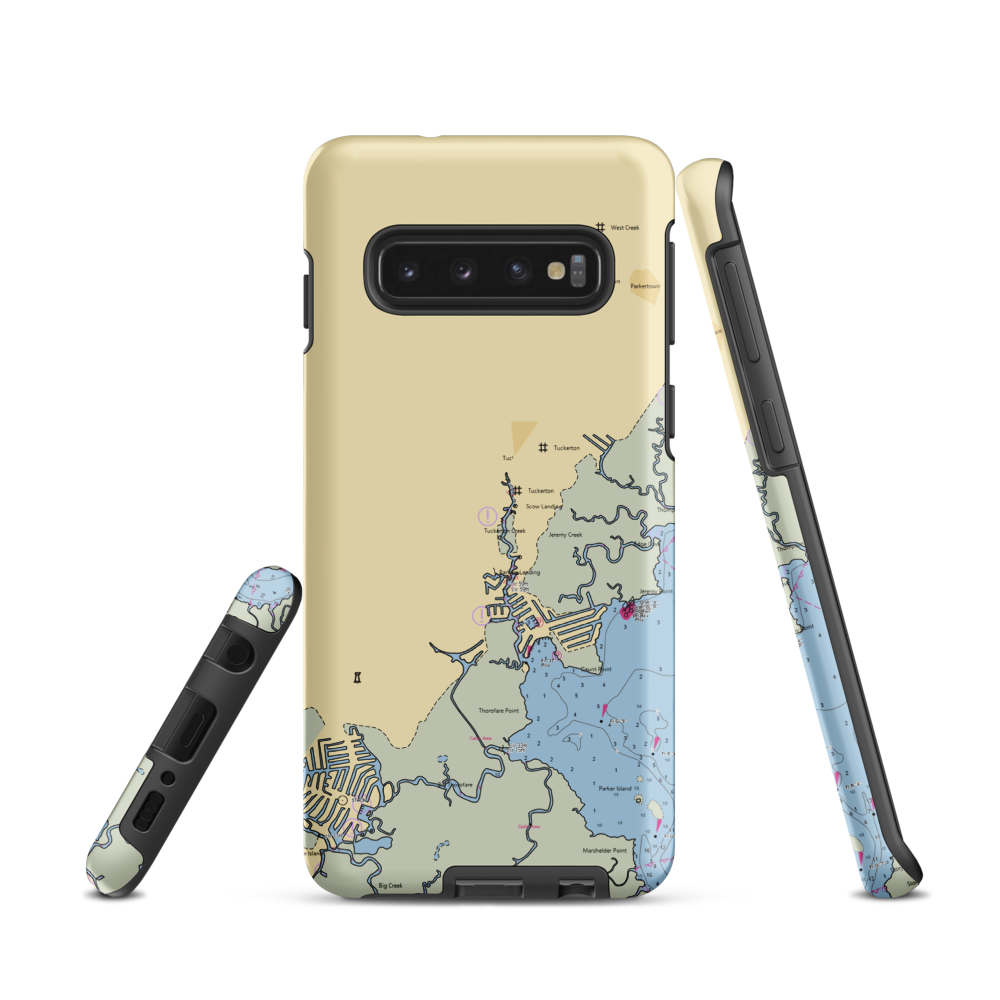 Cedar Cove Marina of Tuckerton (West Creek, NJ) NOAA Chart Samsung Phone Case Samsung Galaxy S10 model shown