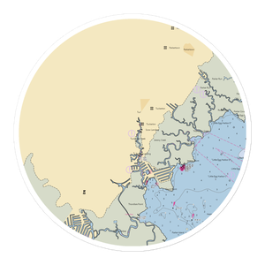 Cedar Cove Marina of Tuckerton (West Creek, NJ) NOAA Chart Sticker
