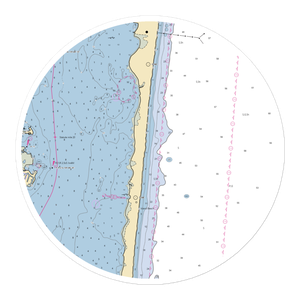 Downe's Fishing Camp (Lanoka Harbor, NJ) NOAA Chart Sticker