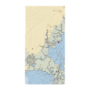 Sheltered Cove Marina (West Creek, NJ) NOAA Chart Towel