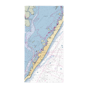 Spray Beach Yacht Club (Beach Haven, NJ) NOAA Chart Towel