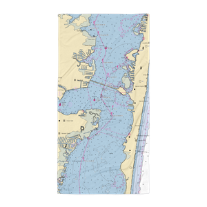 Pine Beach Yacht Club (Brick, NJ) NOAA Chart Towel