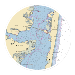 Pine Beach Yacht Club (Brick, NJ) NOAA Chart Sticker