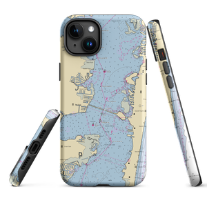 Tom's River Yacht Club -PRIVATE (Lakewood, NJ) NOAA Chart  Tough iPhone Case