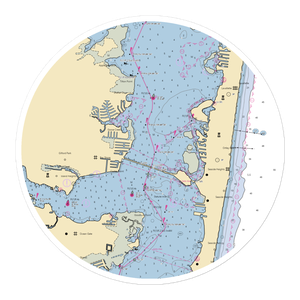 Tom's River Yacht Club -PRIVATE (Lakewood, NJ) NOAA Chart Sticker