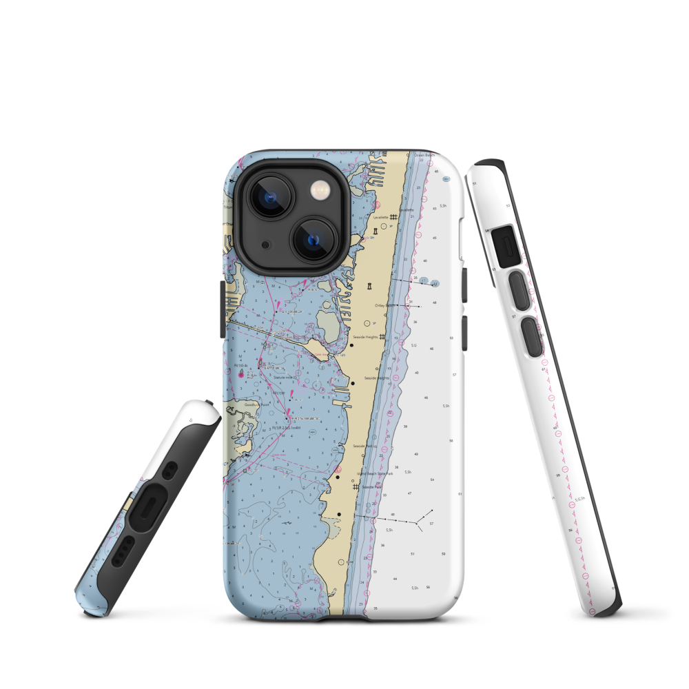 Shore Point Marina & Yacht Sales, Inc (Lakewood, NJ) NOAA Chart  Tough iPhone Case iPhone 13 mini model shown
