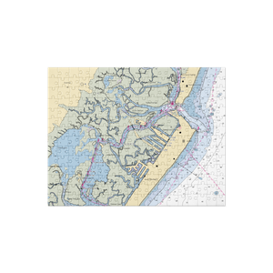 The Marina at Avalon Anchorage (Avalon, NJ) NOAA Chart Jigsaw Puzzle