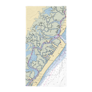 Sunrise Marina (Avalon, NJ) NOAA Chart Towel