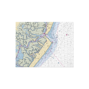 Avalon Sport Fishing Center / Moran's Dockside (Avalon, NJ) NOAA Chart Jigsaw Puzzle