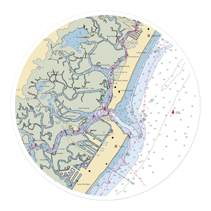 Townsends Inlet Yacht Club (Marmora, NJ) NOAA Chart Sticker